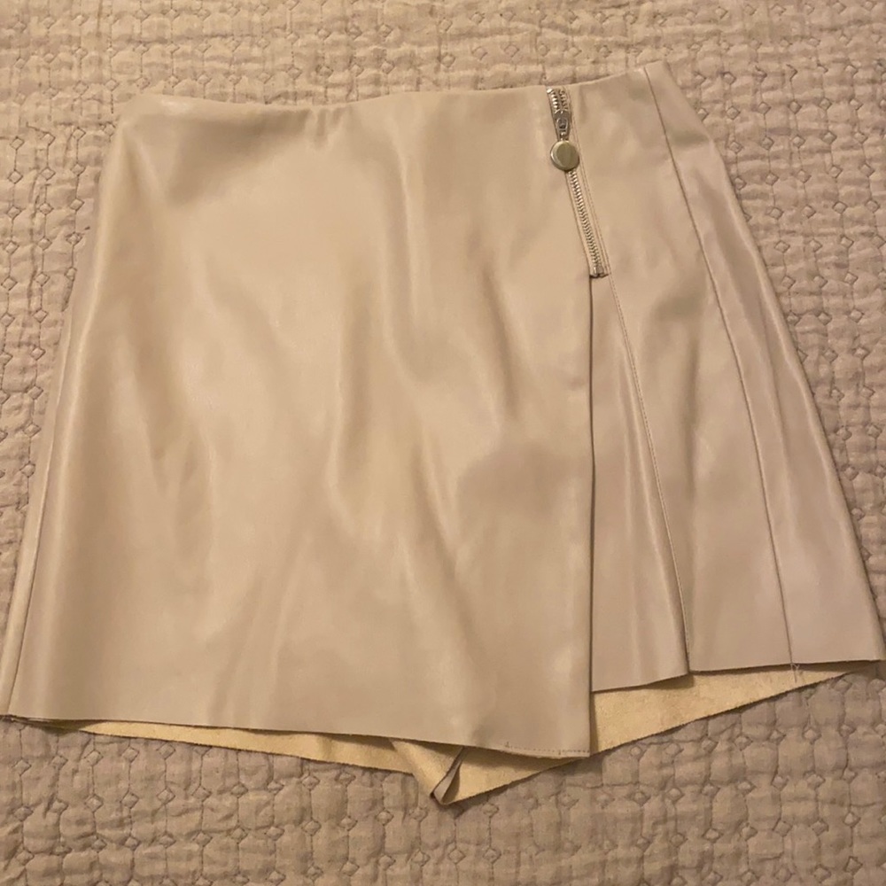 Zara leather skort